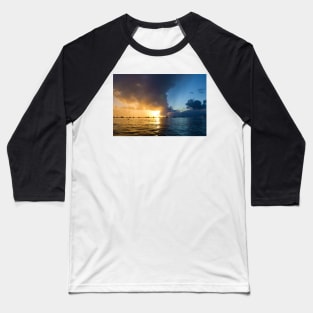 Tropical Sunset Baseball T-Shirt